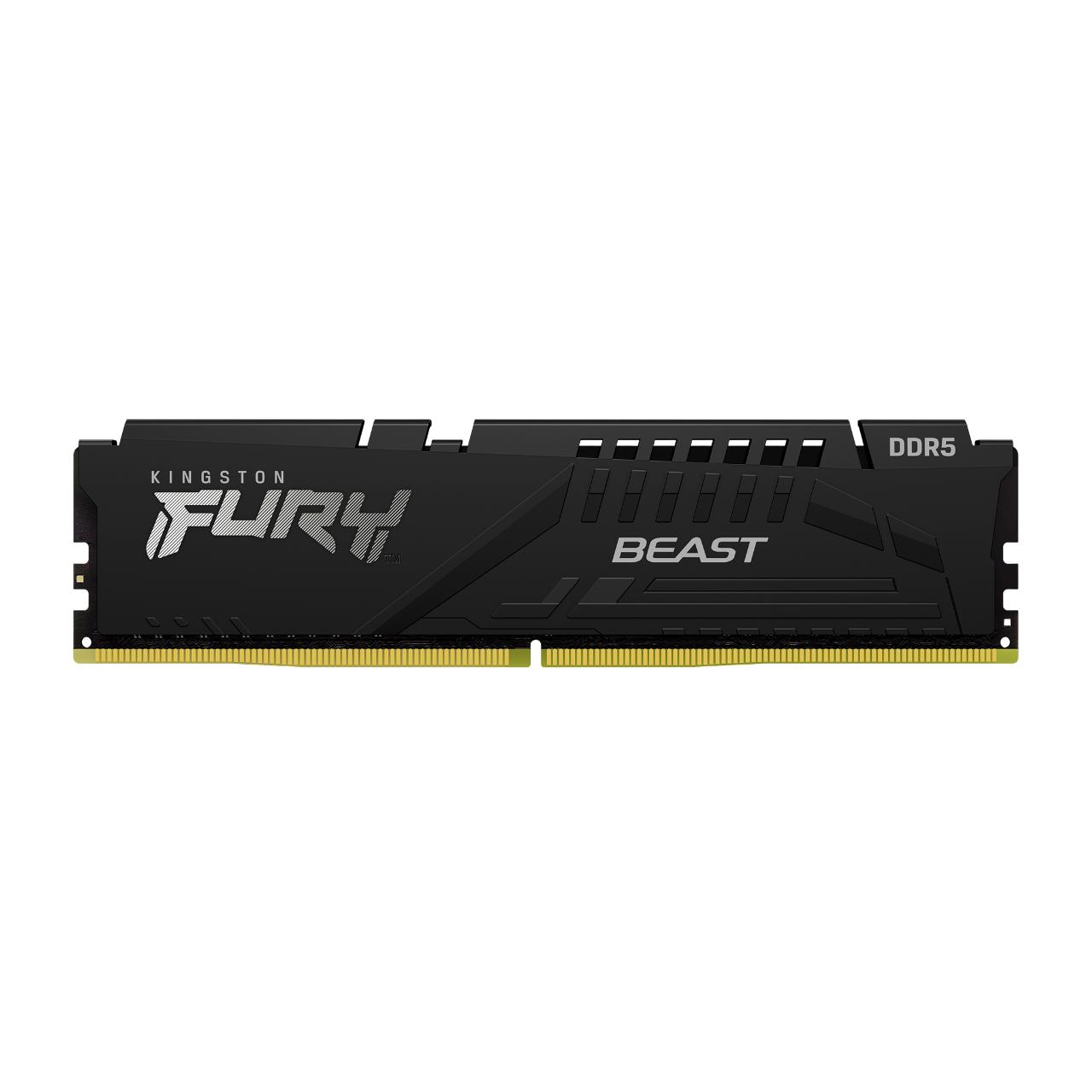 Память оперативная/ Kingston 32GB 5600MHz DDR5 CL36 DIMM FURY Beast Black, KF556C36BBE2-32