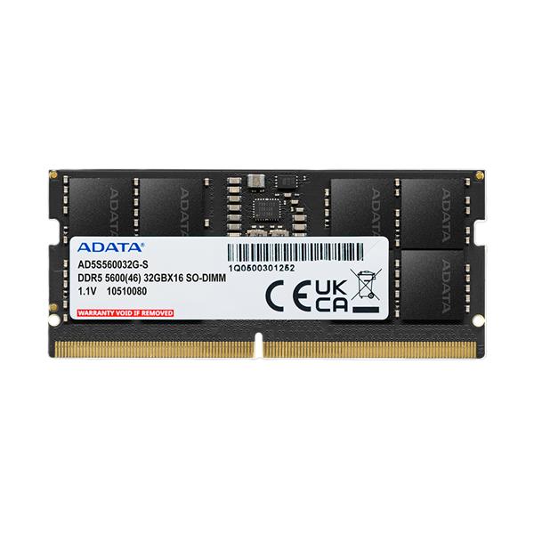 Оперативная память ADATA DDR5 SO-DIMM 32GB 5600MHz 1*32GB 46-45-45 SINGLE TRAY, AD5S560032G-S
