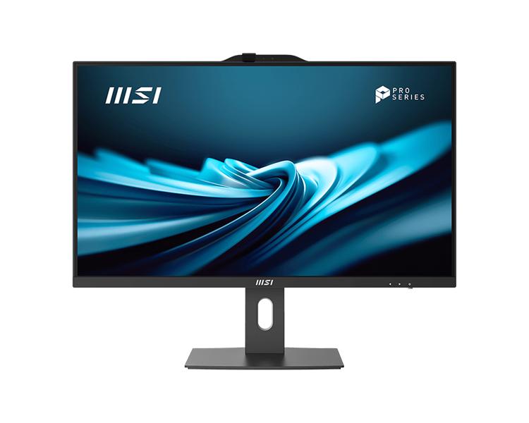 Моноблок MSI Pro AP272P 14M AiO 27" FHD(1920x1080)IPS AG Non-touch, Core i5-14400 (2.5GHz), 16Gb DDR5(2x8Gb), 512GB SSD M.2, Intel UHD,WiFi,BT,camera, WirelessKB&mouse Eng/Rus,No OS,1y war-ty, Black, 9S6-AF8321-802