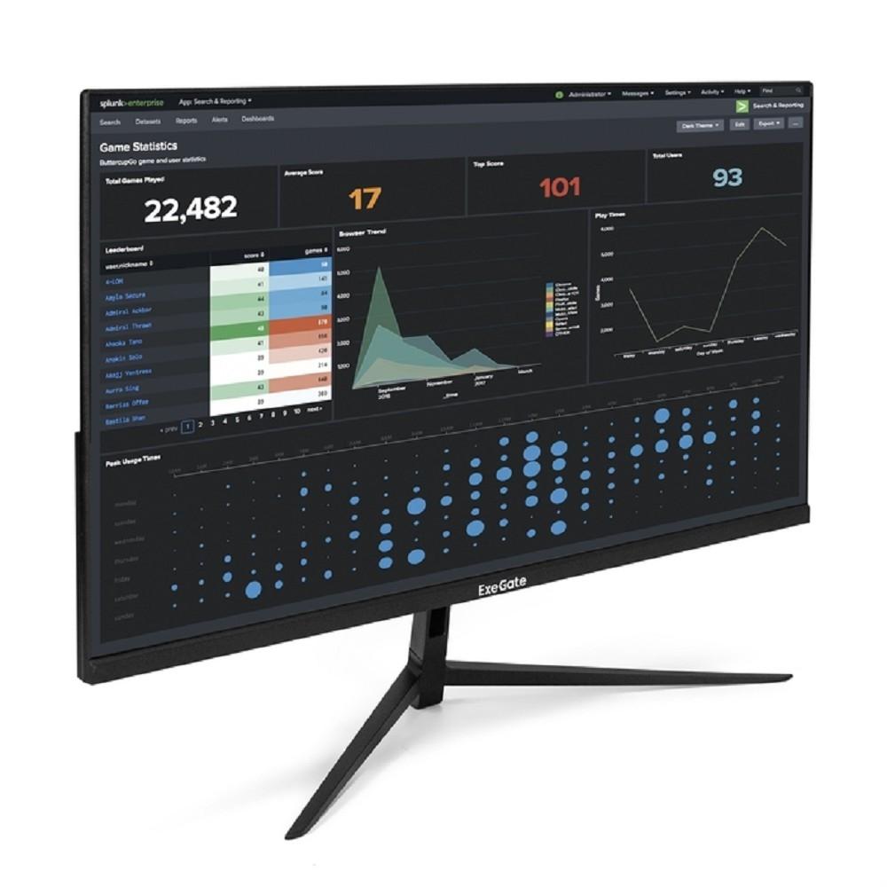 LCD ExeGate 27" EH2707A SuperView {IPS 1920x1080 100hz 5ms 16:9 250cd 1300:1 178/178 D-Sub HDMI DisplayPort VESA} [EX298354RUS]
