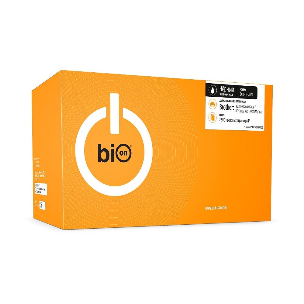 Bion BCR-TN-2075 Картридж для Brother HL-2030/HL-2040/HL-2070/HL-2070N/MFC-7420/Fax-2920/MFC-7220/Fax-2820/MFC-7820N/MFC-7820 (2500  стр.), Черный, с чипом