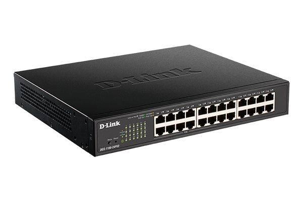 D-Link DGS-1100-24PV2/A3A Настраиваемый L2 коммутатор c 24 портами 10/100/1000Base-T (12 портов РоЕ 802.3af/at, 100 Вт)