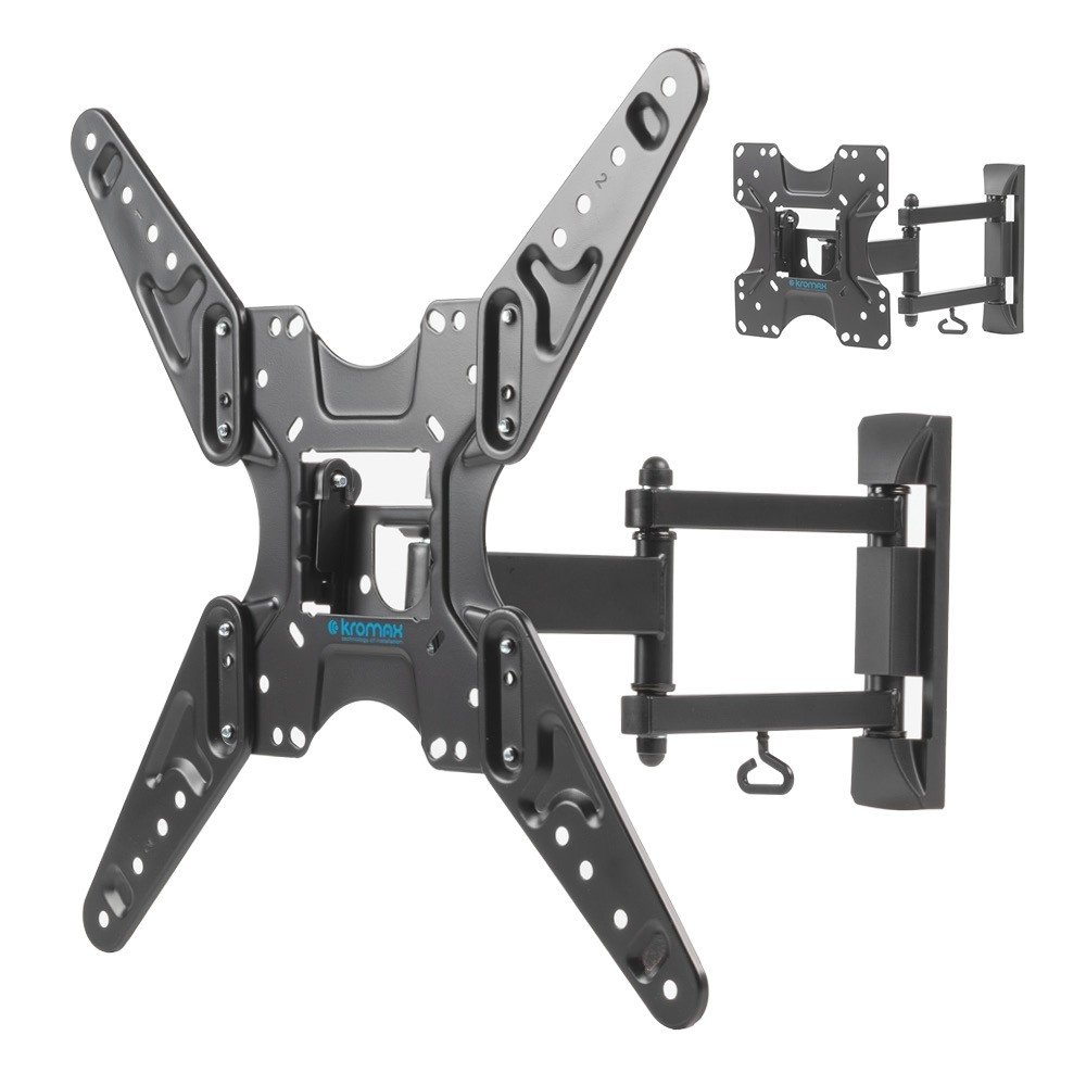 Kromax OPTIMA-414 черный 20"-55" макс.30кг настенный поворотно-выдвижной и наклонный, 29012