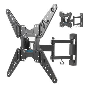 Kromax OPTIMA-414 черный 20"-55" макс.30кг настенный поворотно-выдвижной и наклонный, 29012