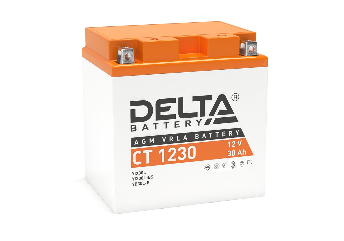 Аккумулятор DELTA BATTERY EPS 1230 обртная полярность 30 Ач, 3401010090007