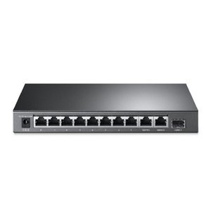 TP-Link TL-SL1311MP Неуправляемый PoE-коммутатор (8 портов PoE+ 10/100 Мбит/с, 2 гигабитных порта без РоЕ и 1 слот SFP)