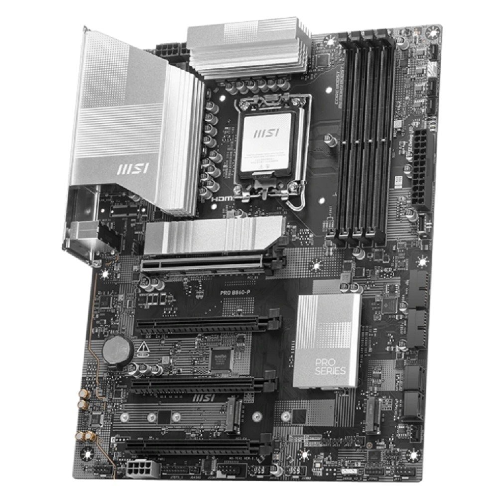 Материнская плата MSI PRO B860-P Soc-1851 Intel B860 4xDDR5 ATX AC`97 8ch(7.1) 5Gigabit RAID+HDMI+DP