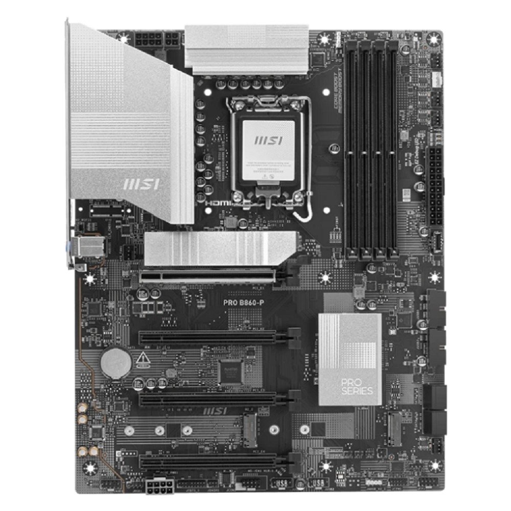 Материнская плата MSI PRO B860-P Soc-1851 Intel B860 4xDDR5 ATX AC`97 8ch(7.1) 5Gigabit RAID+HDMI+DP