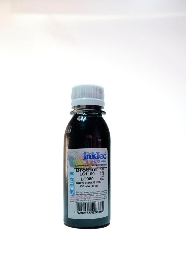 Чернила InkTec (B1100) для Brother LC1100/ LC980, Bk,  0,1л, B1100-LB