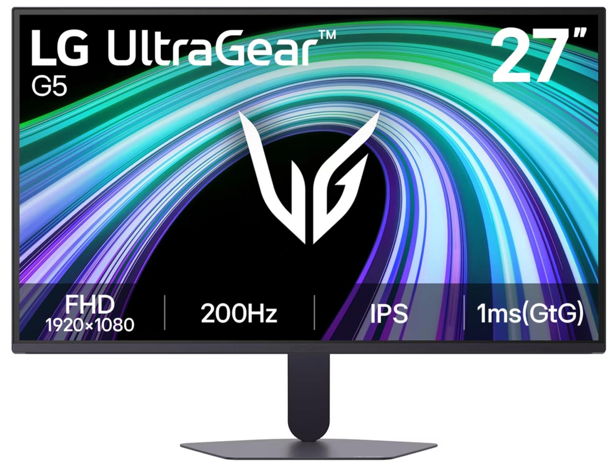 МОНИТОР 27" LG 27G523B-B Black  (IPS, 1920x1080, 1 ms, 200Hz, 178°/178°, 300 cd/m, 1000:1, +2хHDMI 2.0, +DisplayPort 1.4, 27G523B-B.ARUZ