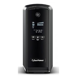 ИБП CyberPower CP900EPFCLCD {Line-Interactive, Tower, 900VA/540W USB/RJ11/45/USB charger A (6 EURO), 12В/9 Ач х 1}