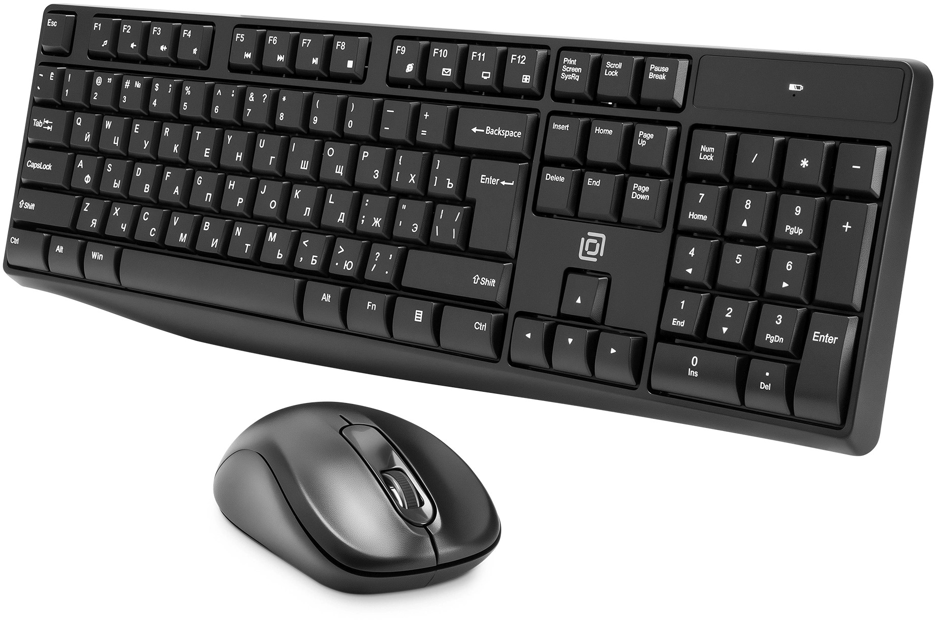 Клавиатура и мышь Wireless Oklick S260W 2066170 клав: черная, мышь: черная, USB Multimedia
