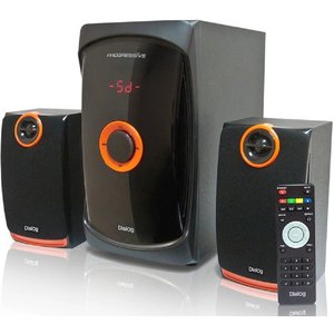 Dialog Progressive AP-200 BLACK { 2.1, 30W+2*15W RMS, USB+SD reader }