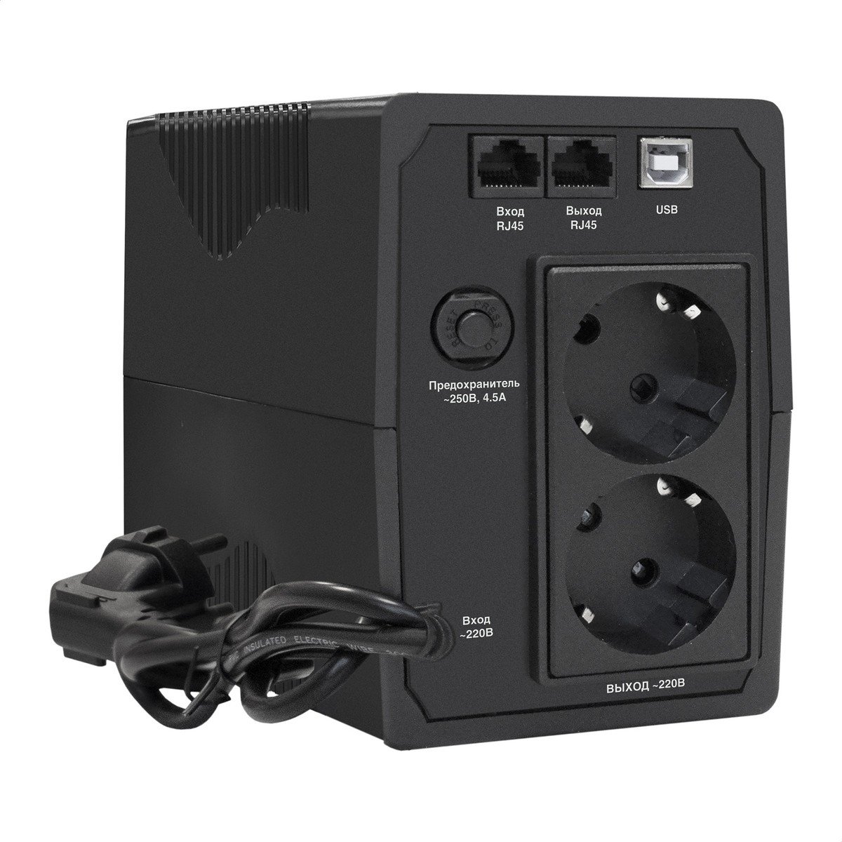 Exegate EP285580RUS ИБП ExeGate SpecialPro Smart LLB-600.LCD.AVR.EURO.RJ.USB <600VA/360W, LCD, AVR, 2 евророзетки, RJ45/11, USB, Black>