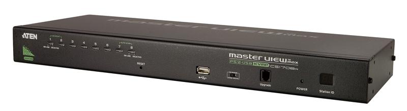 Переключатель электронный ATEN 1-Local/Remote Share Access 8-Port PS/2-USB VGA KVM over IP Switch, CS1708I-AT-G