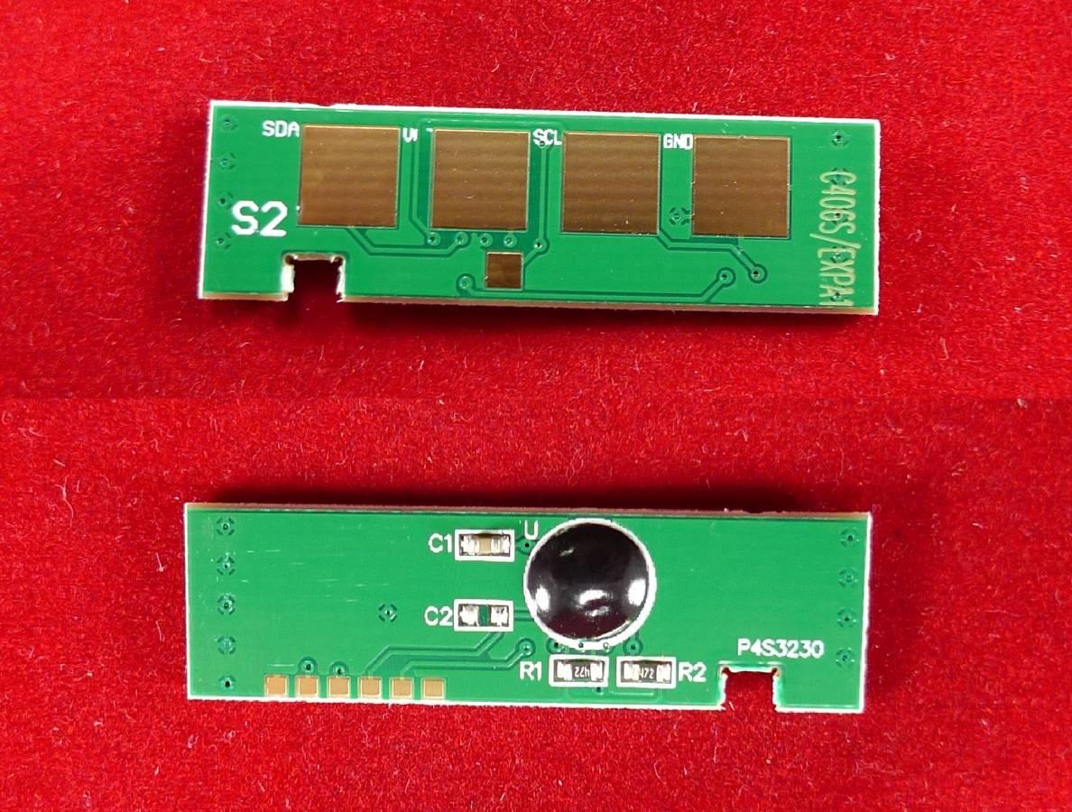Чип Samsung CLP-360/362/363/364/365/367/368/CLX-3300/3302/3303/3304/3305 (СLT-406S-C) Cyan, 1K ELP Imaging®, ELP-CH-MLT-406S-C