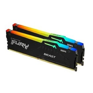 Kingston DDR5 DIMM 32GB DRAM (16GBx2) 5200MHz CL40 FURY Beast Black KF552C40BBAK2-32