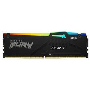 Kingston DDR5 DIMM 32GB DRAM (16GBx2) 5200MHz CL40 FURY Beast Black KF552C40BBAK2-32