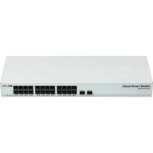 MikroTik CSS326-24G-2S+RM Коммутатор управляемый, L2 24х Gigabit RJ45, 2х SFP+