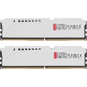 Kingston DDR5 DIMM 32GB (2x16GB) 6000MT/s CL36 FURY Beast White EXPO Non-ECC Unbuffered (Kit of 2) 1RX8 36-44-44 1.35V 288-pin 16Gbit , KF560C36BWE2K2-32
