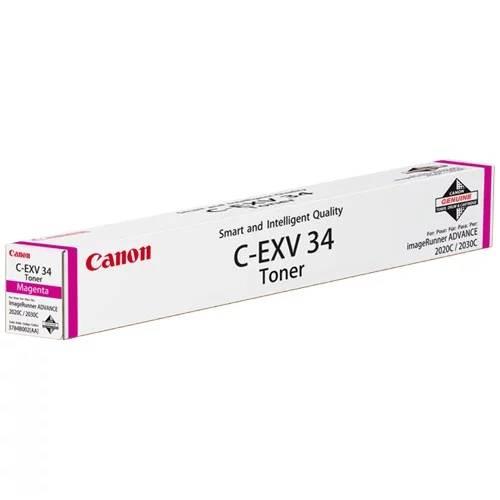 Тонер CANON C-EXV34 M пурпурный,  19 000 страниц, 3784B002