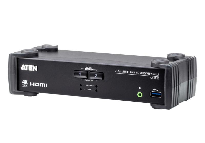 КВМ перевключатель ATEN 2-Port USB 3.0 4K HDMI KVMP™ Switch, CS1822-AT-G