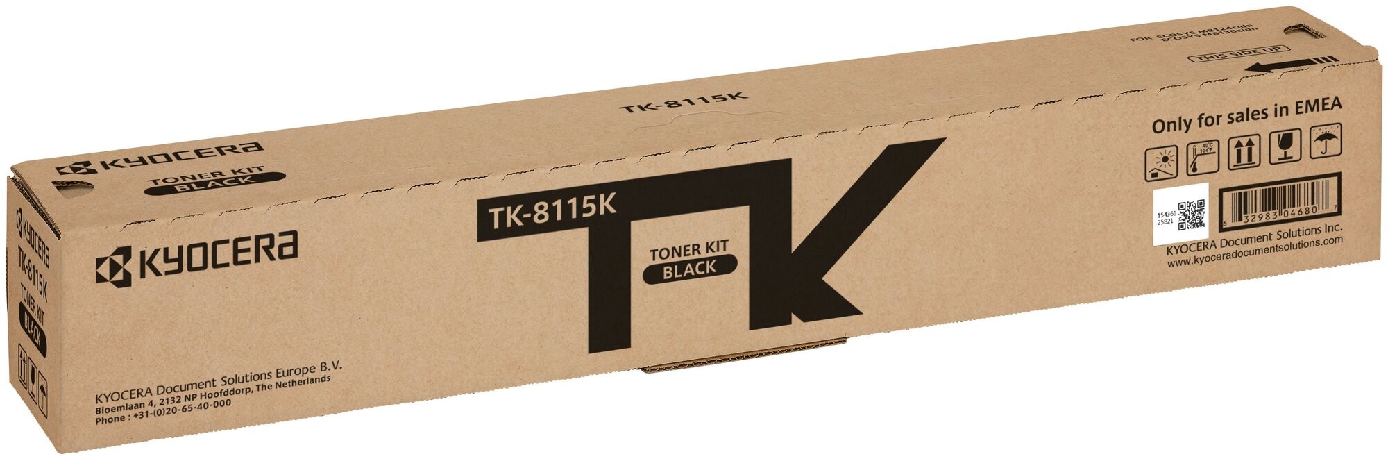 Тонер-картридж TK-8115K 12 000 стр. Black для M8124cidn/M8130cidn, 1T02P30NL0
