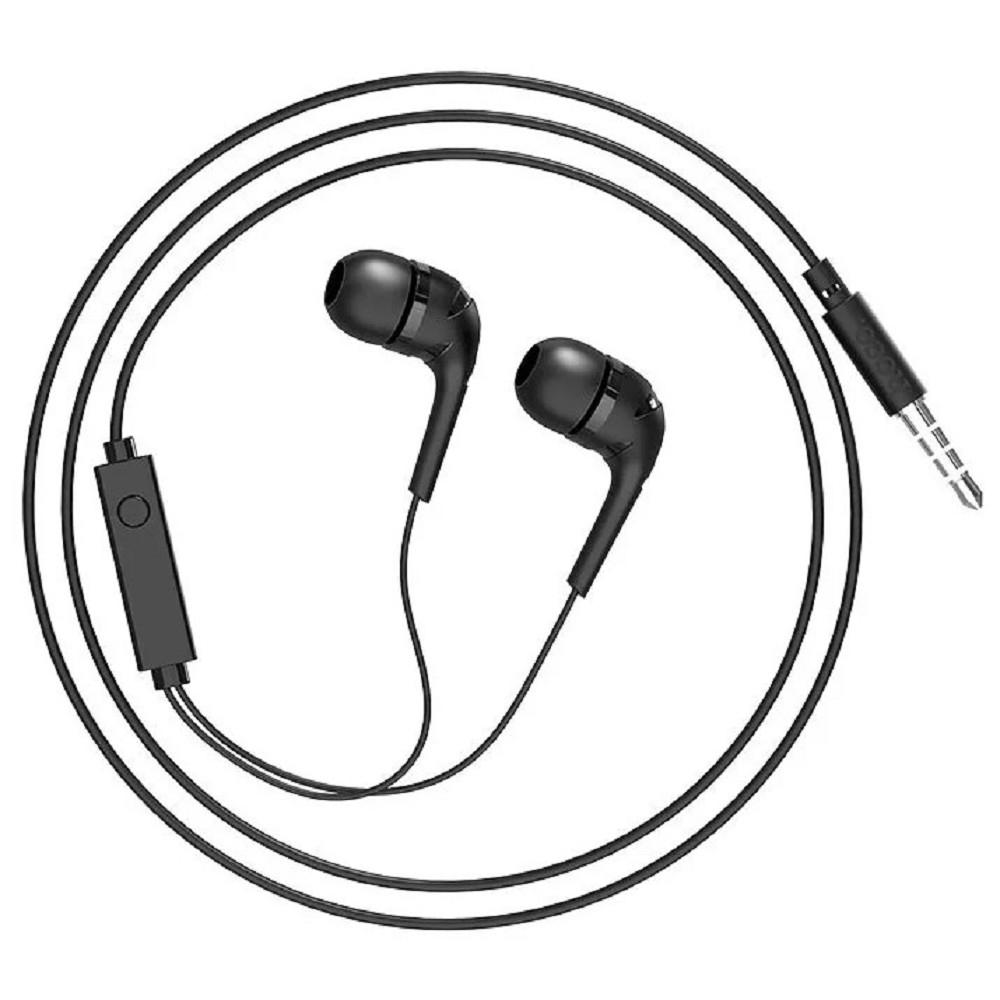 HOCO M40/ Наушники + микрофон/ Многофункциональная кнопка/ 1.2м/ 3.5 mm jack/ Black, HC-84563