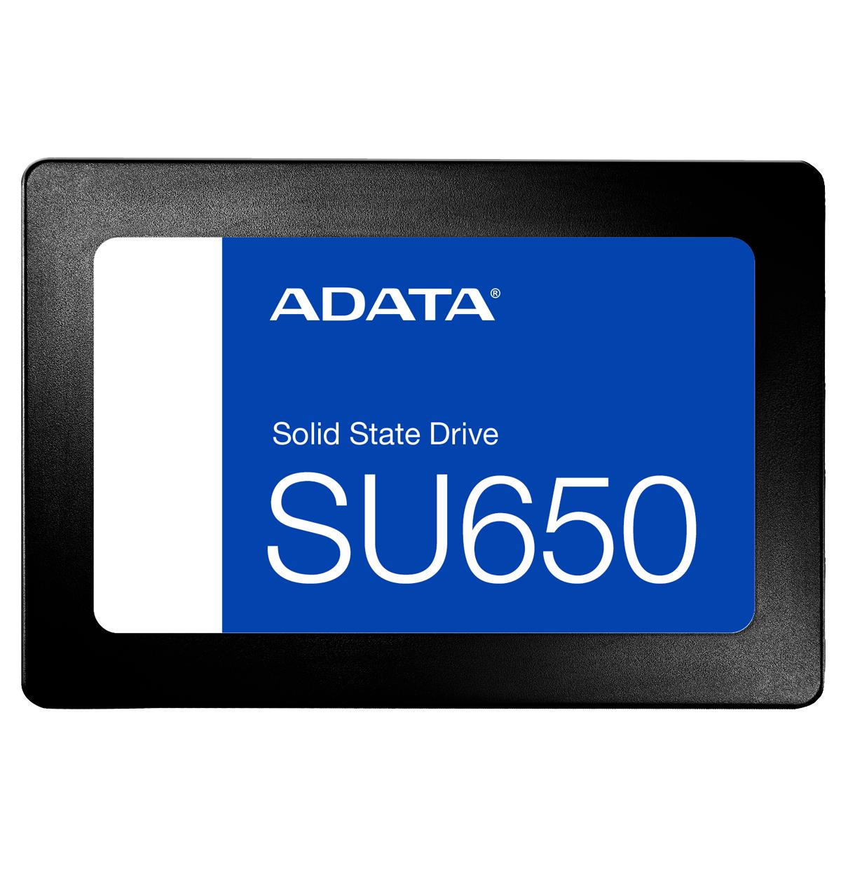 Твердотельный накопитель/ ADATA SSD Ultimate SU650, 960GB, 2.5" 7mm, SATA3, 3D TLC, R/W 520/450MB/s, IOPs 40 000/75 000, TBW 560, DWPD 0.5 (3 года), ASU650SS-960GT-R