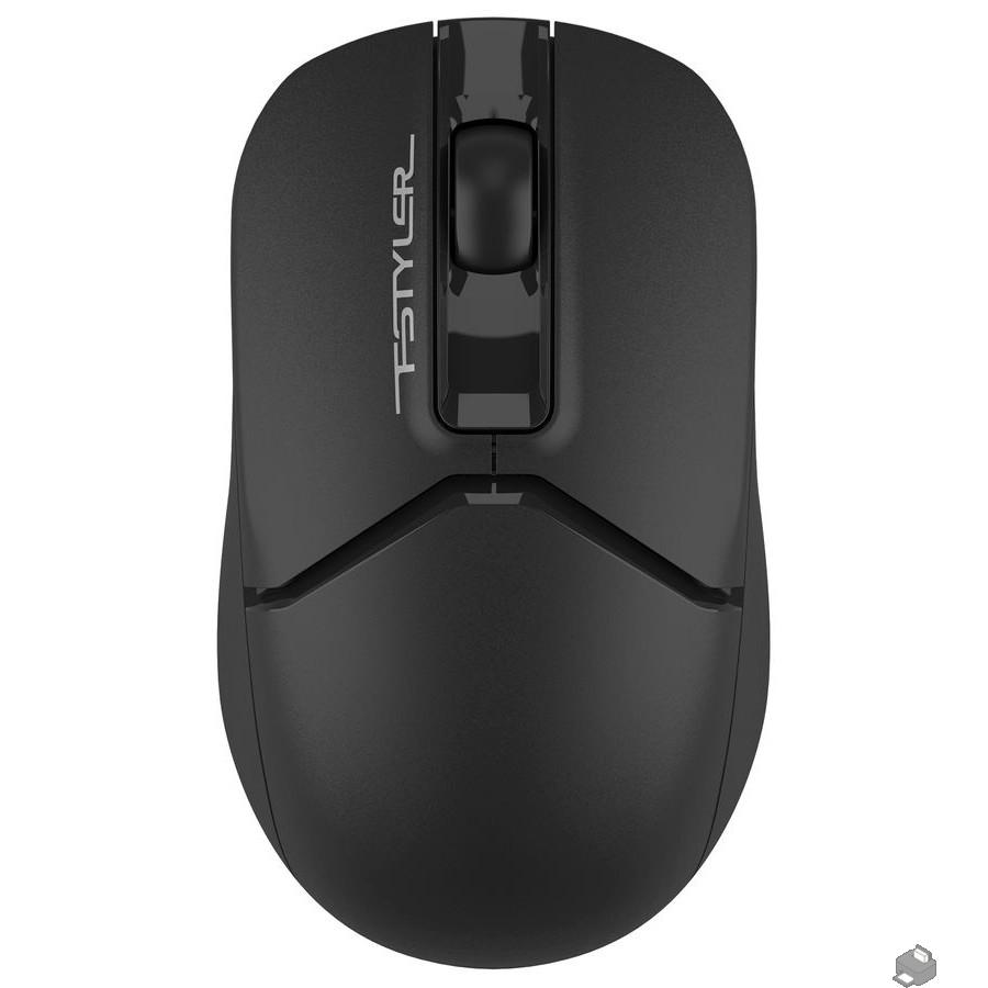 A-4Tech Мышь Fstyler FB12 черный оптическая (1200dpi) беспроводная BT/Radio USB (3but) [1595331], FB12 BLACK