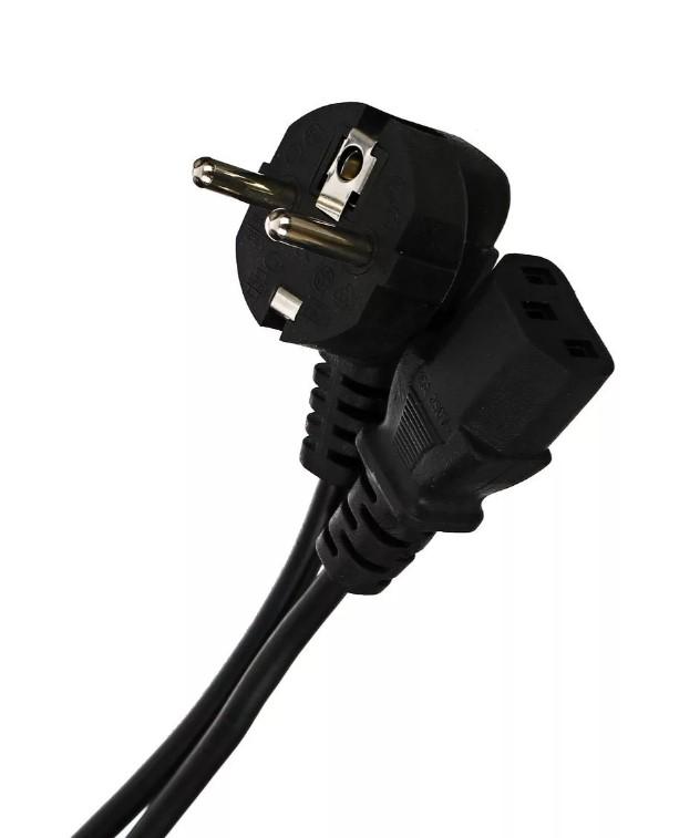 Кабель компьютер --> розетка 220V ( угловая Евровилка) <VDE> 3G*0,5mm2, 3,0m, Aopen., ACE021-3M
