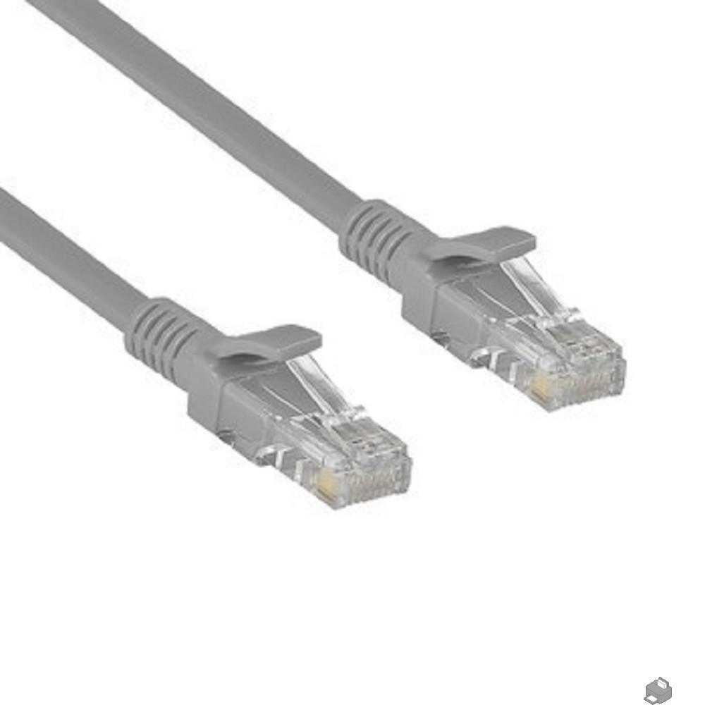 Exegate EX282014RUS Патч-корд медный UTP-RJ45-RJ45-5e-CU-5M-GY, UTP, cat.5e, 5м, серый