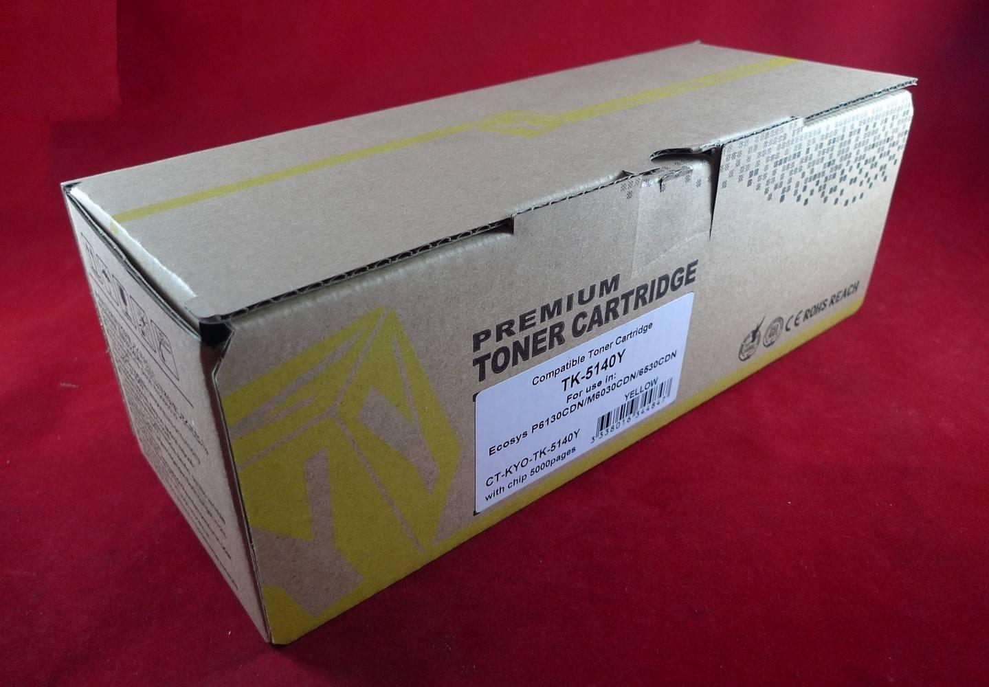 Тонер-картридж для Kyocera Ecosys P6130cdn/M6030cdn/6530cdn TK-5140Y yellow 5K  ELP Imaging®, CT-KYO-TK-5140Y