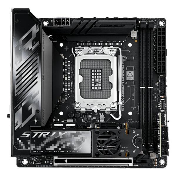 Материнская плата ASUS ROG STRIX Z890-I GAMING WIFI, LGA1851, Z890, 2*DDR5, 2*SATA, 2*M.2, 4*USB 3.2, 2*USB 2.0, Type-C, 1*PCIx16, HDMI, mITX; 90MB1IC0-M0EAY1