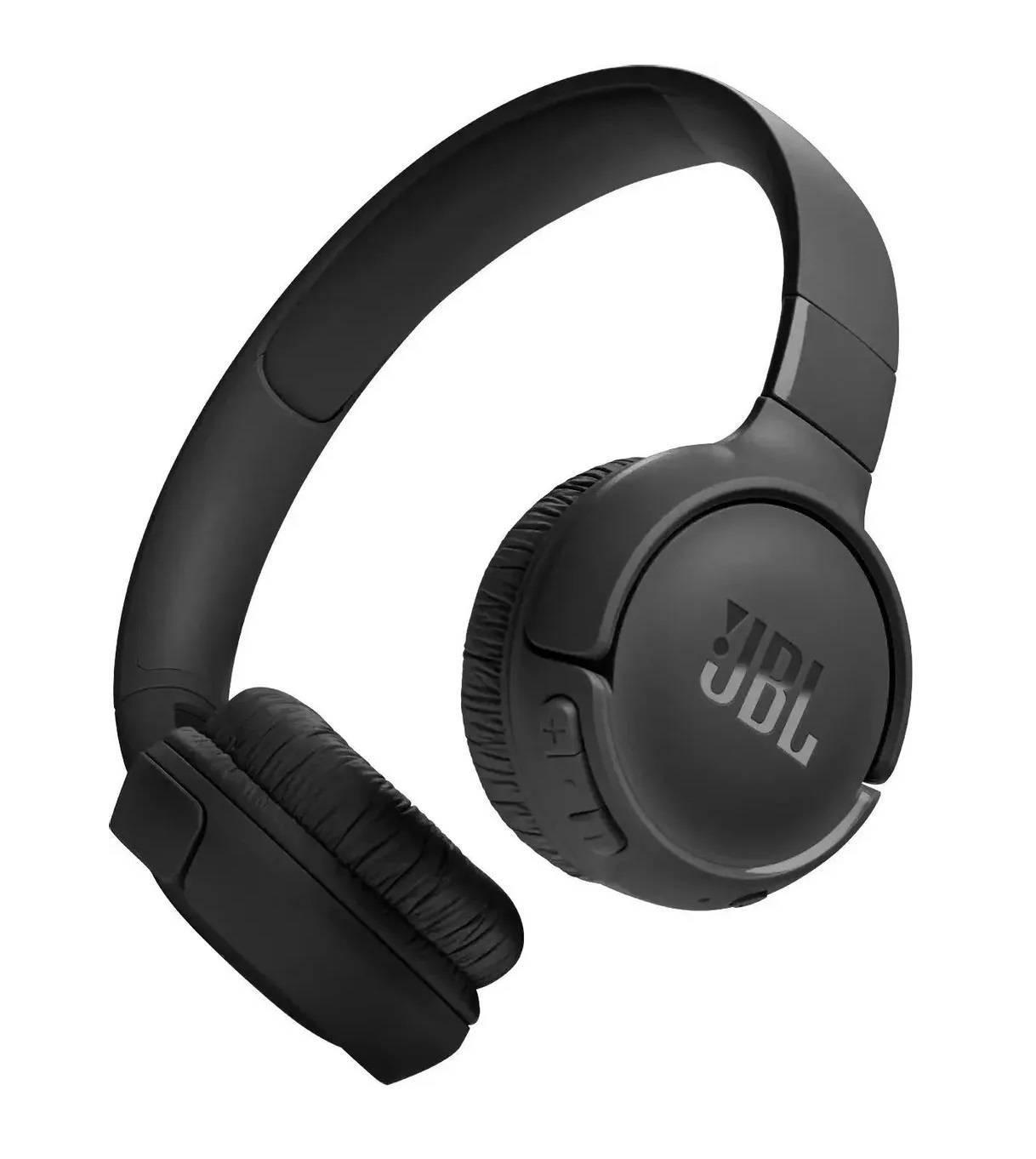 JBL Наушники Tune 520BT, Bluetooth v.5.3, накладные, чёрный., JBLT520BTBLK