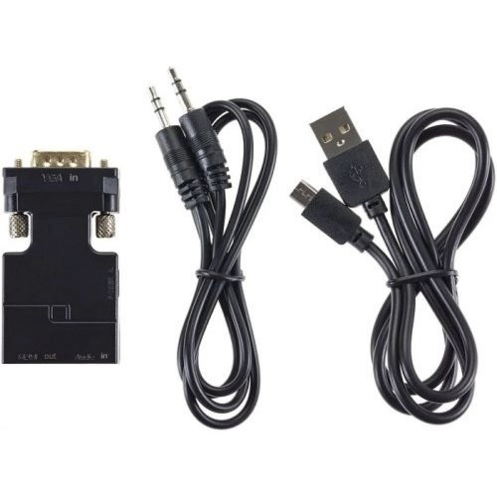 VCOM CA337A Переходник VGA(M)+audio+microUSB --> HDMI(F)1080*60Hz, VCOM <CA337A>[4895182225152]