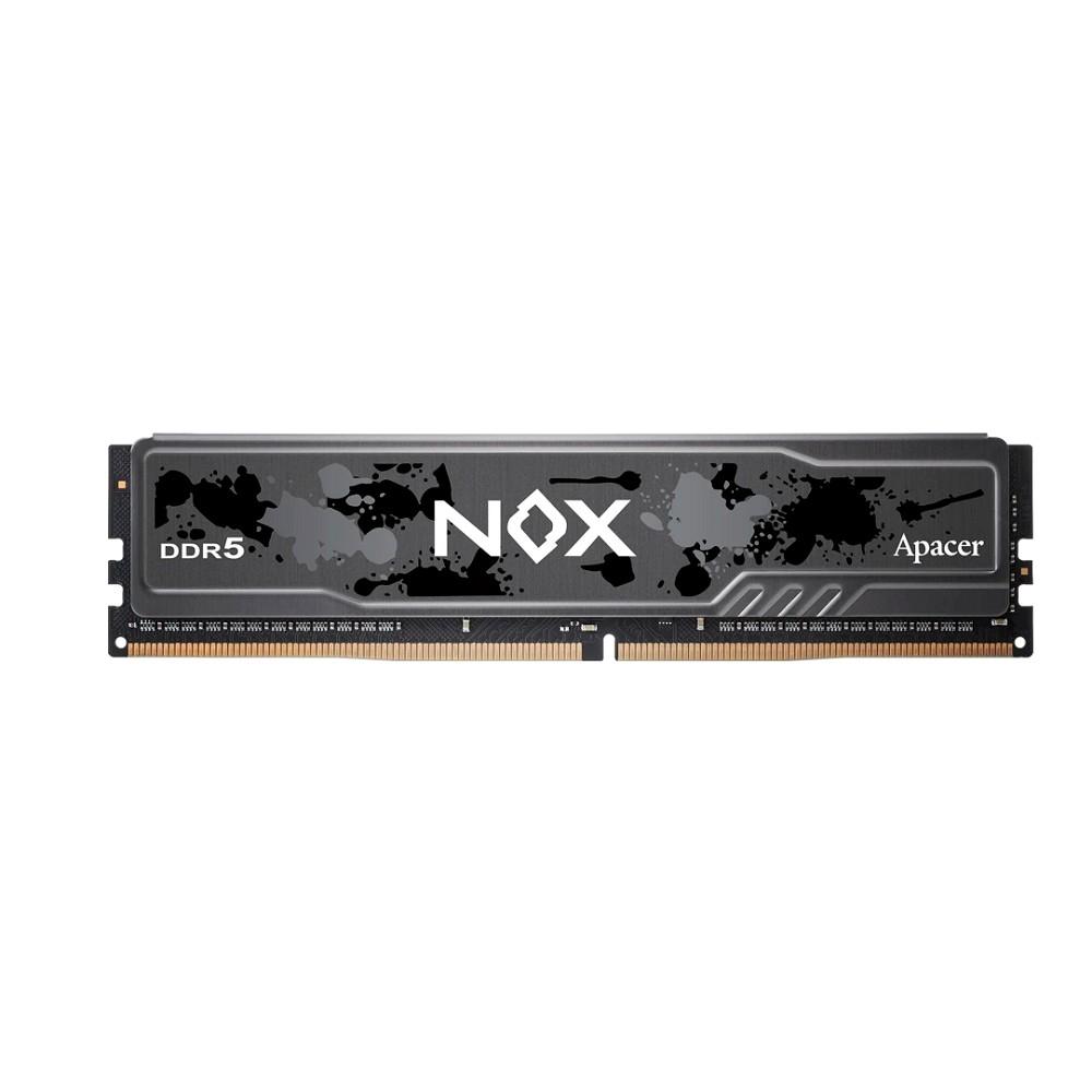 Оперативная память Apacer  DDR5  16GB  6000MHz DIMM NOX Black Gaming Memory CL40 1.35V (Retail) 2048*8  Heat Sink (Retail) 3 years (AH5U16G60C622MBAA-1)
