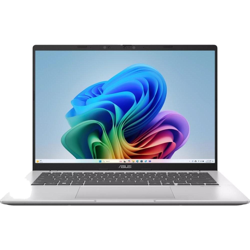 ASUS Vivobook 14 X1407QA-LY099W [90NB1603-M007F0] Snapdragon X  X1 26 100/16GB LPDDR5X/1TB SSD/Qualcomm Adreno GPU/14" WUXGA (1920 x 1200) 16:10 Wi-Fi 6E+BT 5.3/ WIN11 HOME/1.49 kg/Cool Silver}