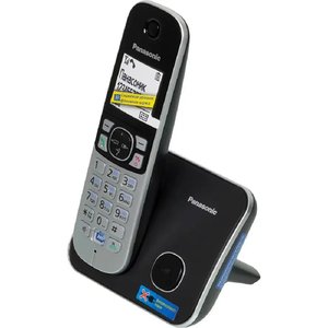 Panasonic KX-TG6811RUB  (черный) {Беспроводной DECT,40 мелодий,телефонный справочник 120 зап.}