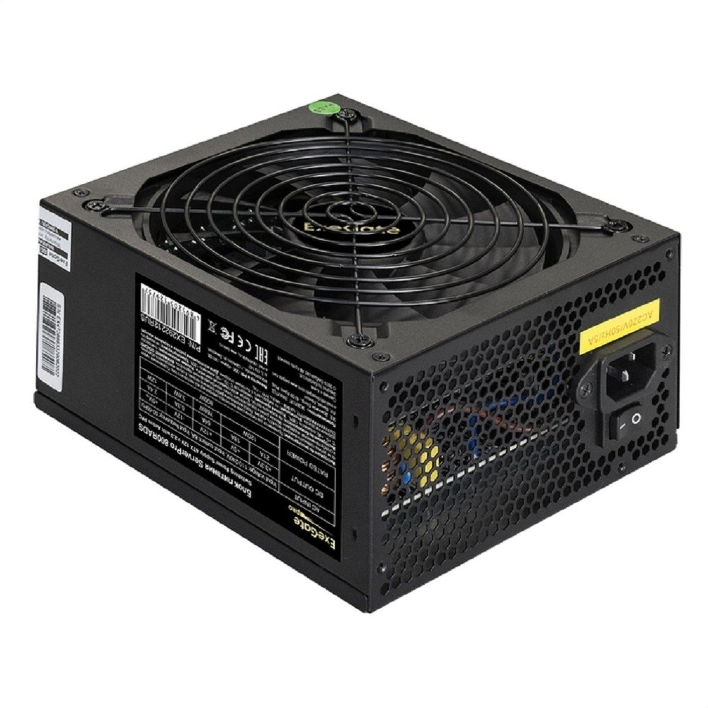 Exegate EX292211RUS Серверный БП 700W ExeGate ServerPRO-700RADS (ATX, for 3U+ cases, APFC, КПД 80% (80 PLUS), 14cm fan, 24pin, 2(4+4)pin, PCIe, 5xSATA, 4xIDE, FDD, Cable Management, black)