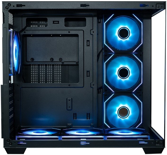 XASTRA QW500 7ARGB-C10-UC Black ATX/Aquarium/Screewless/7x120mm ARGB PWM FM fans/Argb+PWM HUB 10port/Type-C/ QW500-7FM12A-C10-UC