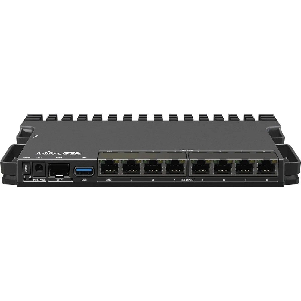 MikroTik RB5009UPr+S+IN Маршрутизатор проводной, CPU ARM64, 4 ядра 350-1400MHZ, 1GB RAM, 7*1Gbit RJ45, 1*2.5gbit RJ45, PoE out 1-7port