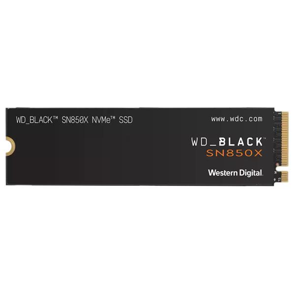 Твердотельный накопитель Western Digital Black SN850X SSD M2.2280 PCIe 4.0 2Tb, 7300MBs/6600MBs, TBW 1200, WDS200T2X0E , 1 year