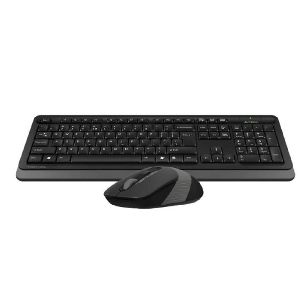 Комплект кл-ра+мышь беспров. A4Tech Fstyler FG1010S black/grey USB (FG1010S GREY)