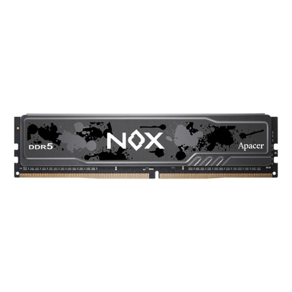 Оперативная память Apacer  DDR5  16GB  5600MHz DIMM NOX Black Gaming Memory (PC5-44800) CL40 1.25V (Retail) 2048*8  Heat Sink (Retail) 3 years (AH5U16G56C522MBAA-1)