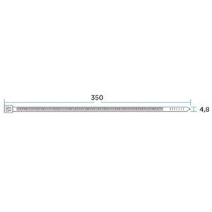 PROconnect (57-0351) Хомут nylon 350 х 5,0 мм 100 шт черный