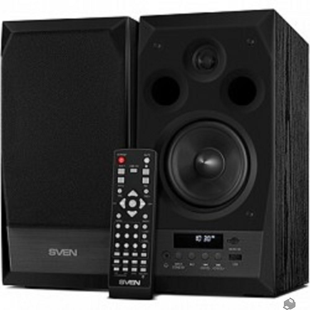 SVEN АС MC-10, чёрный (50 Вт, FM-тюнер, USB/microSD, дисплей, ПДУ, Bluetooth), SV-014018