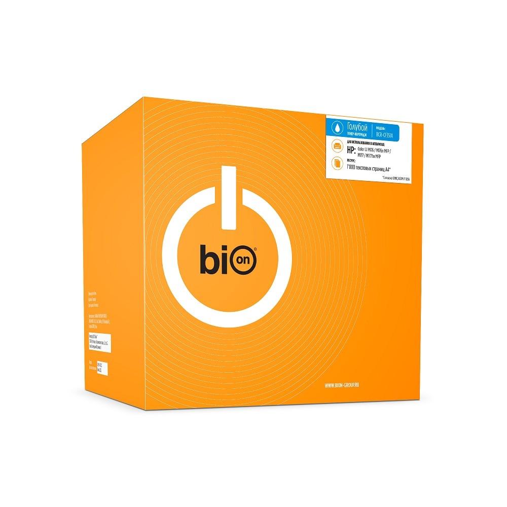 Bion BCR-CF351A Картридж для HP {LaserJet Pro MFP M176/M176FN/M177/M177FW} (1000  стр.), Голубой, с чипом