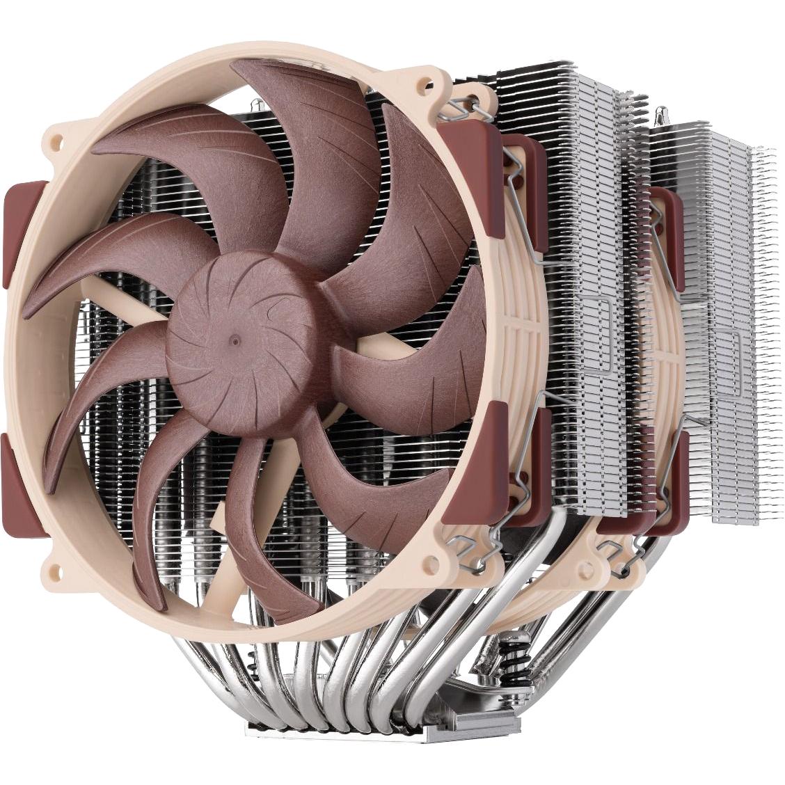 Кулер для процессора/ CPU Cooler Noctua NH-D15 G2 LBC (228W, 4-pin PWM, 168mm, Al/Cu, 8x6mm, 2x140mm, 91.5CFM, 24.8dBA, 1500RPM, S: 1851/1700/1200/115X, AM5/AM4, Beige/Brown)