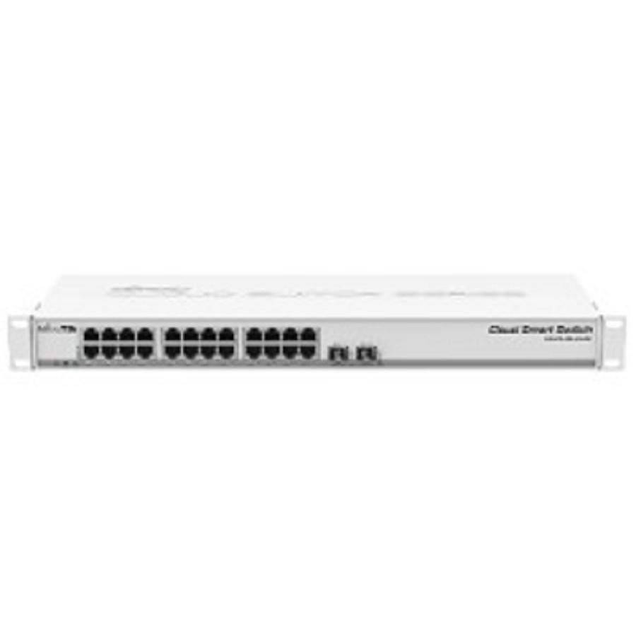 MikroTik CSS326-24G-2S+RM Коммутатор управляемый, L2 24х Gigabit RJ45, 2х SFP+